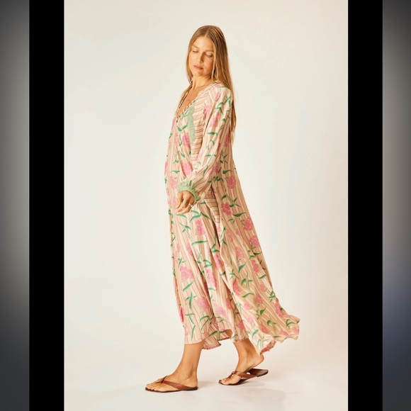 Natalie Martin silk Fiore dress in Chamomile Rose print - Picture 5 of 8
